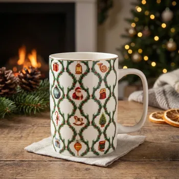 Vánoční porcelánový hrnek ALTOM DESIGN ŚWIĄTECZNA GIRLANDA 380 ml