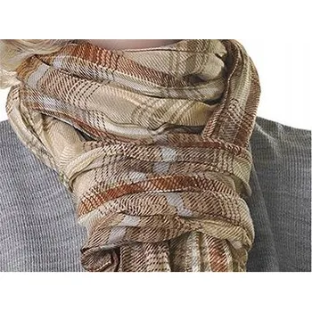 Šála VISKÓZA 100% Široká Dlouhá Šála BÉŽOVÁ ECRU W26