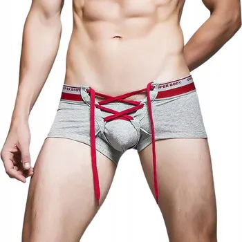 Boxerky Pánské bavlněné boxerky se šňůrkou - M