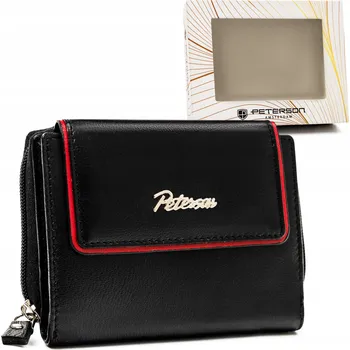 Peněženka PETERSON dámská peněženka na patent s ochranou karet RFID černá