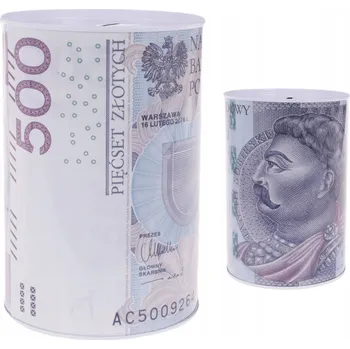 Pokladnička POKLADNIČKA PLECHOVÁ NA PENÍZE VELKÁ XXL