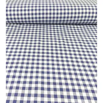 Bavlněný kanafas kostka modrá 1 x 1 cm | RTex