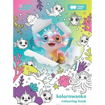 omalovánky OMALOVÁNKY AQUA CUTIES A4 HAPPY COLOR [KNIHA]