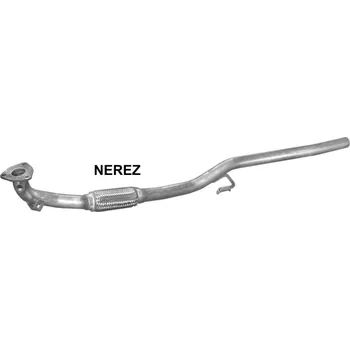 Přední díl výfuku Výfuk - NEREZ přední trubka výfuku SEAT Cordoba II 1.2i 12V, SEAT Ibiza III 1.2i 12V, ŠKODA Fabia I 1.2i 12V, VOLKSWAGEN Polo IV 1.2i 12V (30.433N)