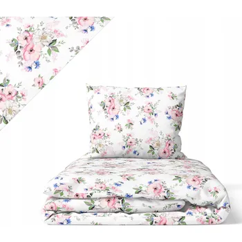 Povlečení Krepové povlečení 160x200 + 2x70x80 Bavlna 100% Polský výrobek JABLOŇKA BÍLÁ