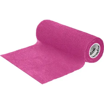 Samodržící elastické obinadlo Recovital – 15 cm x 4,5 m, růžová, hypoalergenní