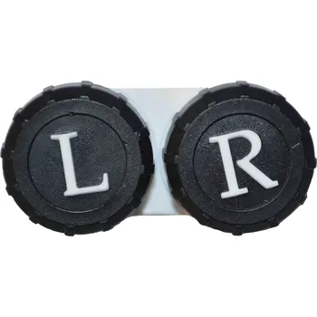 Pouzdro na kontaktní čočky Kaida klasické pouzdro barevné - černé