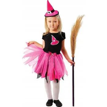 Karnevalový kostým KOSTÝM ČARODĚJNICE ROZTŘEPENÁ 98/104 HALLOWEEN