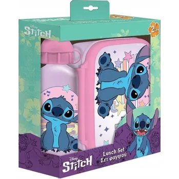 Svačinový box Lunch Box Lahev Na Pití hliníkový Lilo & Stitch 564929