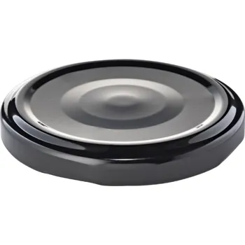 Víčko na zavařovací sklenici Zavařovací víčko ČERNÉ TO 63 RSB S KLIPEM KARTON (steril 121-131°C) | Zavarovacisklo.cz Počet kusů v balení: 1300