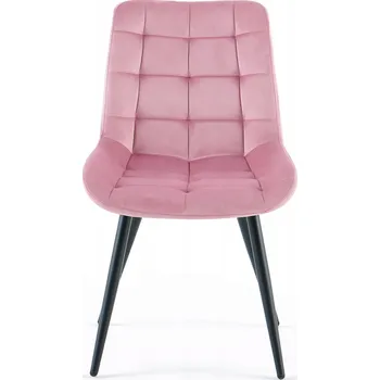 Jídelní židle Moderní jídelní židle s měkkým čalouněním Aurora Růžová