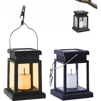 Venkovní osvětlení 2x LED zahradní solární lampa Lampion Lampa Hřbitovní Svíčka závěsná