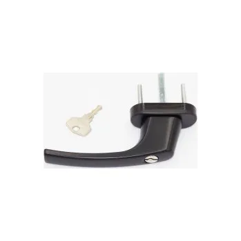 Příslušenství k oknu DAB Trade MISTRAL okenní klika 45 mm zamykací ve 2 polohách RAL9005 černá