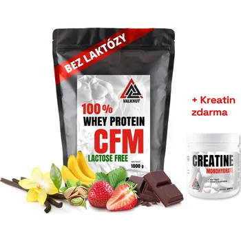 Protein CFM Whey protein BEZ LAKTÓZY VALKNUT 1000 g různé příchuti Příchuť: Banán, Obsah balení: 1000 g DÁREK ZDARMA - Creatin Monohydrát Natural 350 g
