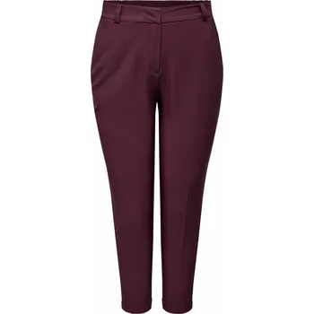 Dámské kalhoty ONLY BORDÓ ROVNÉ KALHOTY (46)