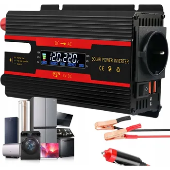 Měnič napětí MĚNIČ NAPĚTÍ NAPĚTÍ AUTOMOBILOVÁ SILNÝ USB VOLT 12V 24V 220V 700W 2000W