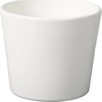 Obal na květináč Obal na květník SPARTA FIGARO keramický lesklý d15x13cm, bílý lesklý