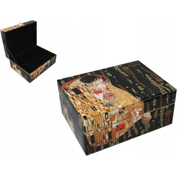 Šperkovnice Skleněná šperkovnice G. Klimt, Polibek (CARMANI) JAKO DÁREK