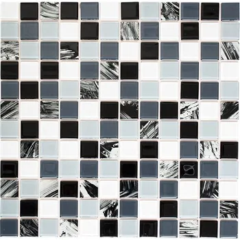 Tapeta Samolepicí mozaika Quadrat Crystal SAM 4CM28, 300 × 300 mm, sklo&nbsp;SAM 4CM28