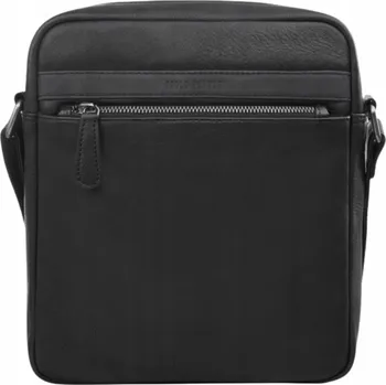 Kabelka Paolo Peruzzi kabelka přes rameno z pravé kůže černá