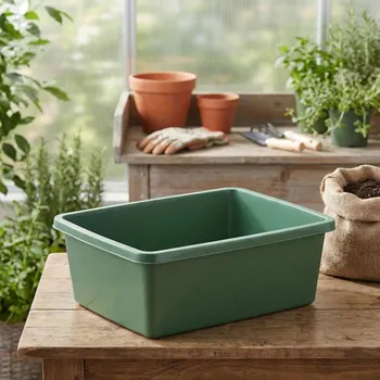 Koš na prádlo Plastová miska obdélníková ALTOM DESIGN 11 l zelená
