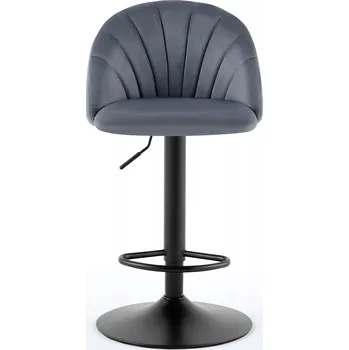 Jídelní židle Moderní otočná jídelní židle s měkkým čalouněním Quasar Šedá