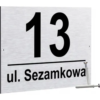 Obraz Číslo Domu Na Dům Adresní Tabulka s Číslem Domu Antracit 40x30 (2 hmoždinky)