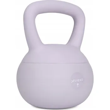 Měkký kettlebell XTREXO 8 kg fialový UNIVERZÁLNÍ