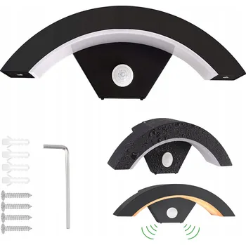 Venkovní osvětlení VENKOVNÍ NÁSTĚNNÉ SVÍTIDLO LED SE SENZOREM POHYBU IP65 220V 18W