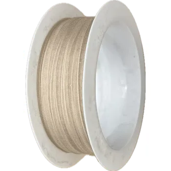 Stuha Stuha organzová Beauty Organdy – Champagne Beige béžová 7mm x 5m (4,-Kč/m) (Béžová organzová stuha, 7mm široká, průsvitná, oboustranná, okraje zpevněné tkaním)