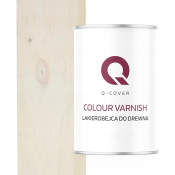 Lak na dřevo Lakýrno-mořidlo Q-COVER 1 l bílé polomatné