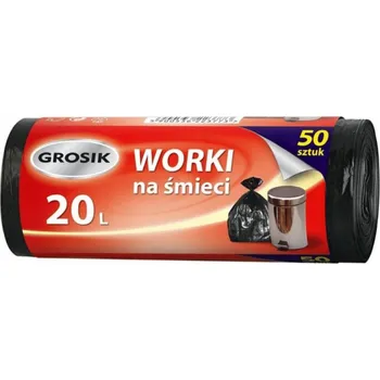 Pytle na odpadky Grosik pytle na odpadky v roli do koše HD 20L 50 kusů