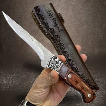 lovecký nůž Exkluzivní lovecký nůž s dlouhou čepelí a ergonomickou dřevěnou rukojetí s možností gravírování vlastního textu + prémiové dárkové balení BE Original