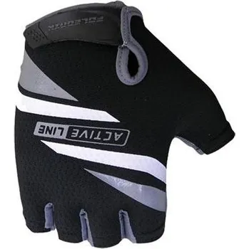 Fitness Polednik Cyklistické rukavice Active šedé - velikost XXL