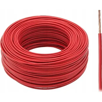 elektrický kabel Vodič LGY 1x1,5 červený 450/750V 1,5 mm2 H07V-K jednožilový lanko kabel NKT