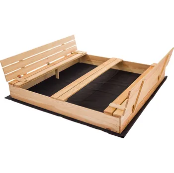 Pískoviště Bestent Pískoviště s lavičkami 160cm + krycí plachta + agrotextilie SUN