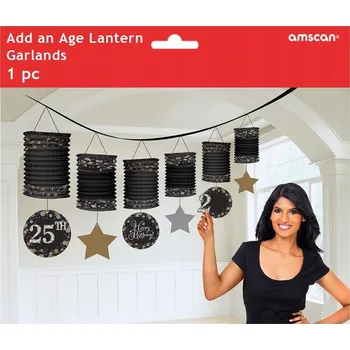 Girlanda lampiony 365 cm Narozeniny Party