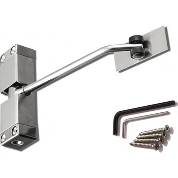 Zavírač dveří Dveřní pružinový zavírač pro hmotnost dveří max. 40kg, kryt z nerezové oceli