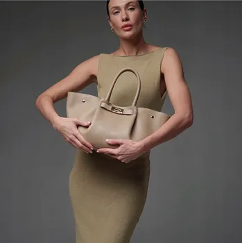 Kabelka MORANTI kabelka z pravé kůže béžová