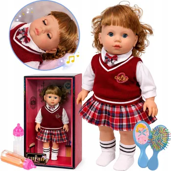 Panenka Panenka Interaktivní 40 cm Zpívání Voní Uzamykatelné Oči Miminko Jako Dárek krabička