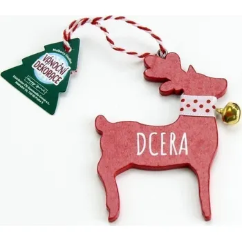 Vánoční dekorace Vánoční dekorace červený sob DCERA
