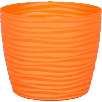 Obal na květináč Obal na květník SAHARA PRIMULE plastový matný d11x9cm, oražový