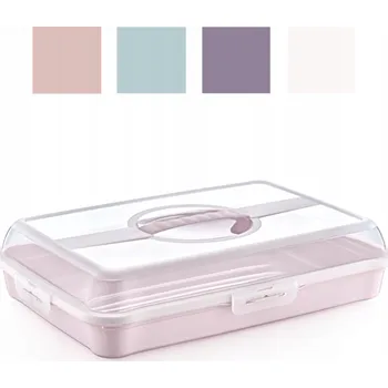 Dóza na potraviny Box na dort s víkem a držadlem pro přenášení a skladování