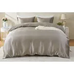 Hedvábné povlečení titanově šedé, HEDVÁBNÝ SVĚT velikost povlečení: 22 vláken povlak peřiny 240x220 cm