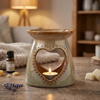 Aroma lampa Aromalampa na oleje porcelánová ALTOM DESIGN SERCE 10,5 cm