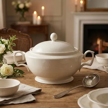 Polévková mísa Porcelánová polévková mísa MARIAPAULA KLASYKA 2,7 l ecru