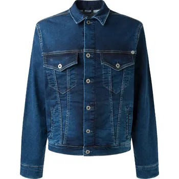 Pánská bunda Pepe Jeans Pánská bunda PINNER Barva: denim (odpovídá obrázku), Velikost: XXL