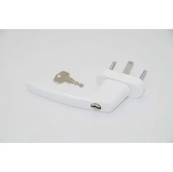 Okenní klika DAB Trade Klika okenní hliníková MISTRAL zamykací ve 2 polohách, 35 mm bílá RAL9016