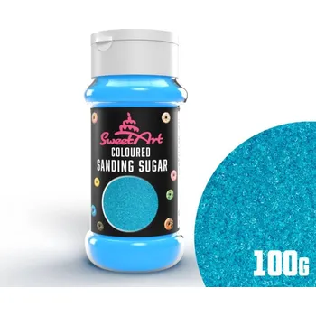 Jedlá dekorace na dort SweetArt cukrový písek modrý (100 g) BSCS-021.010_S01