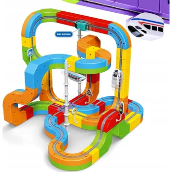 ostatní stavebnice Stavebnice KidsGifts Tor Pociąg Elektryczny Magnetyczny 65